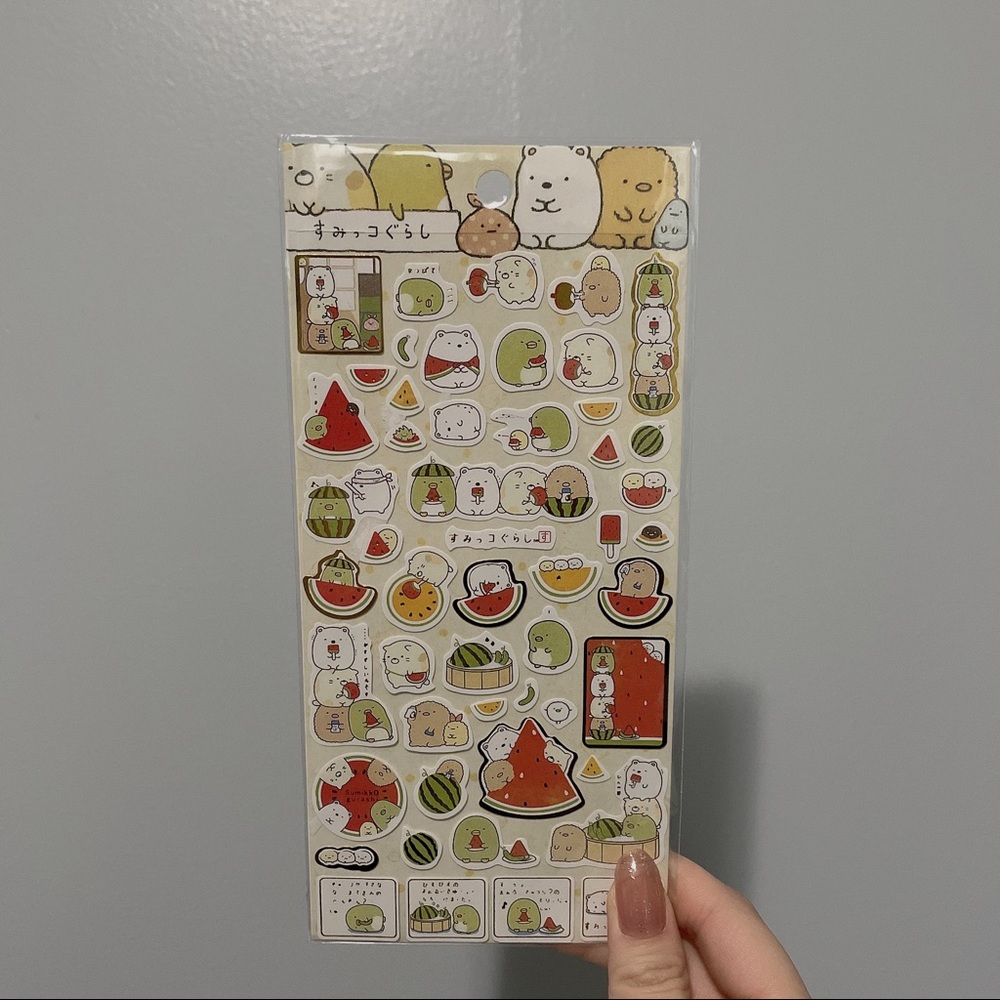 San-X Sumikko Gurashi Watermelon Sticker Sheet